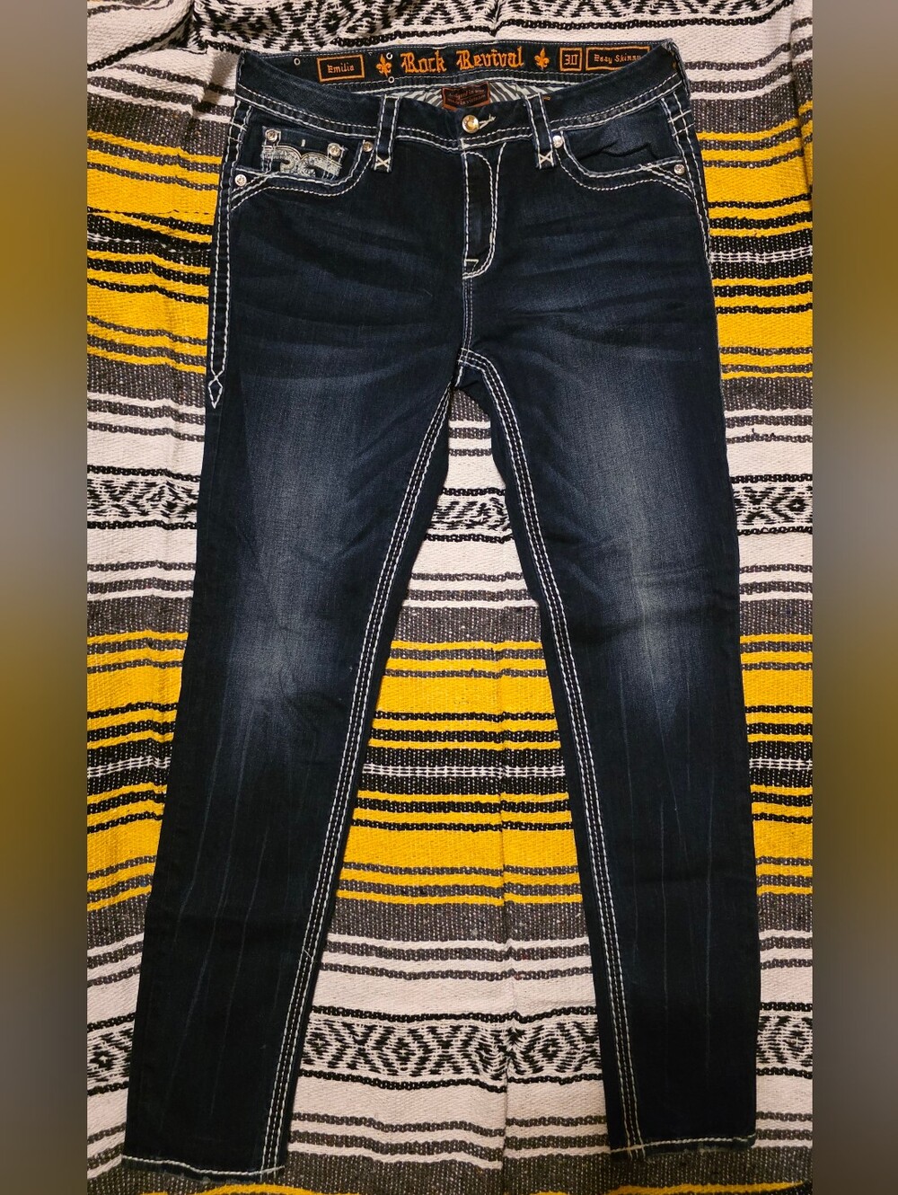 Rock Revival Women's Emilia Easy Skinny Jeans.